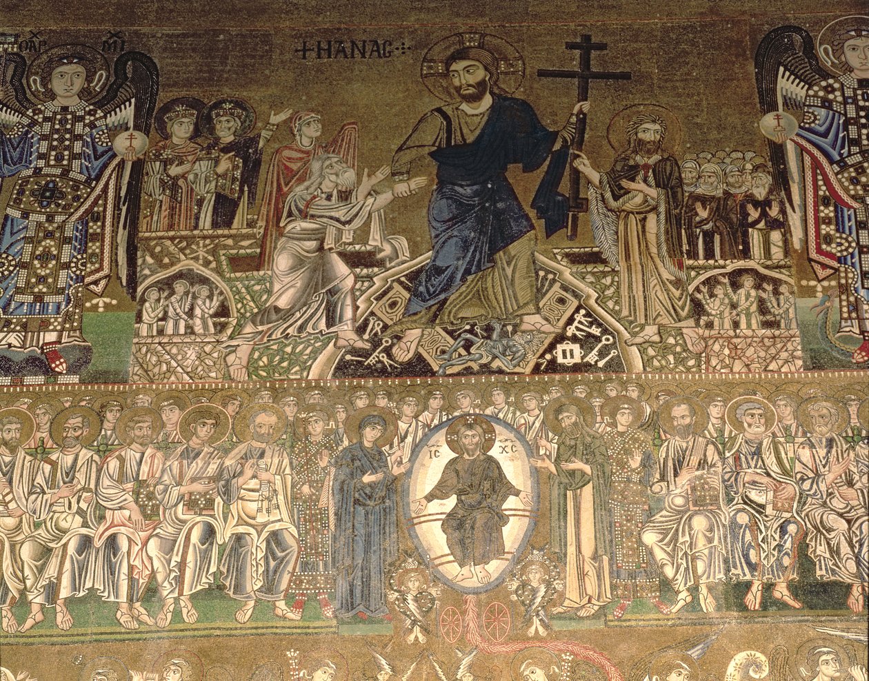 O Juízo Final, detalhe de Cristo Julgando de Benjamin Baud