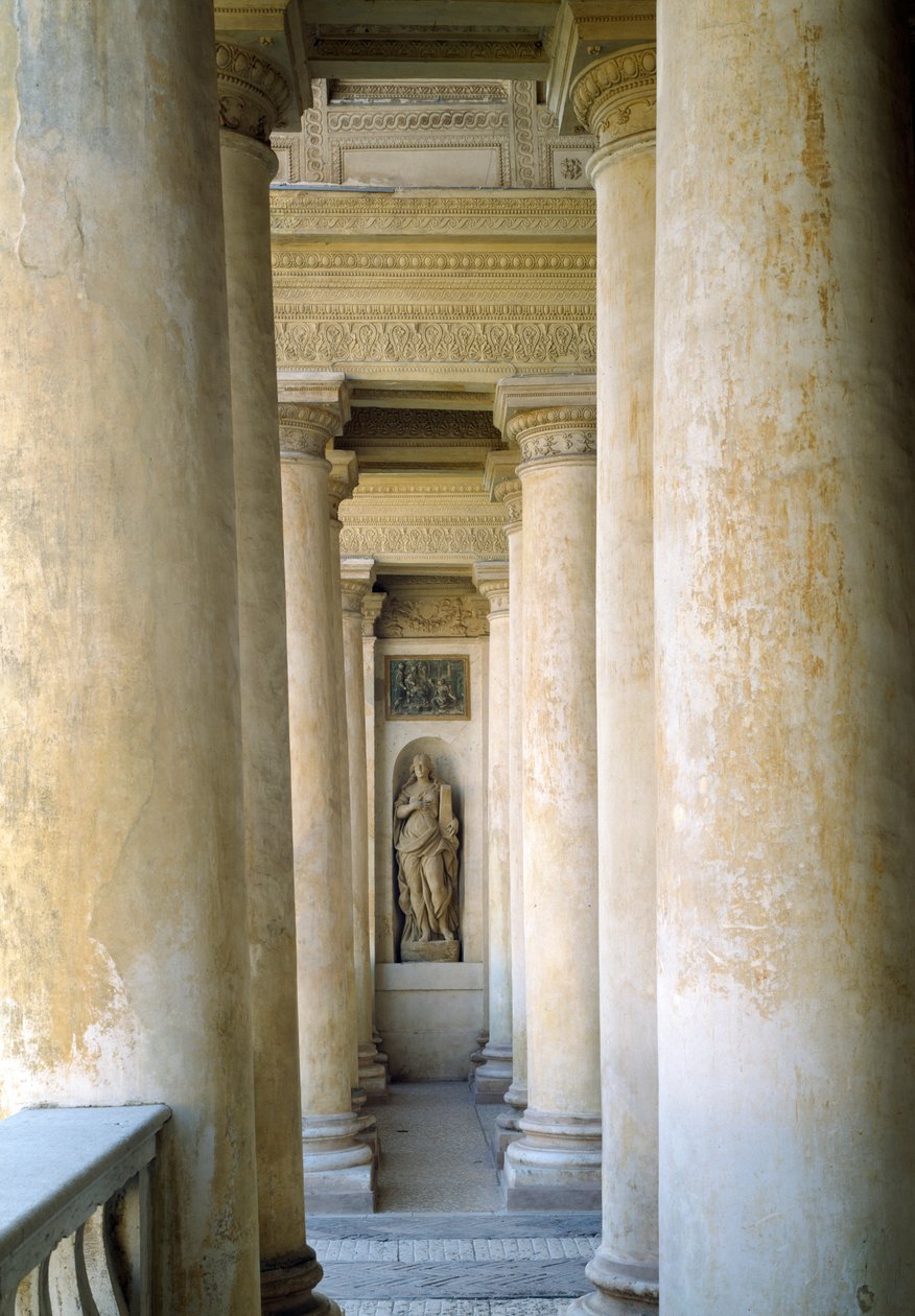 O interior da Loggia di Davide (ou D