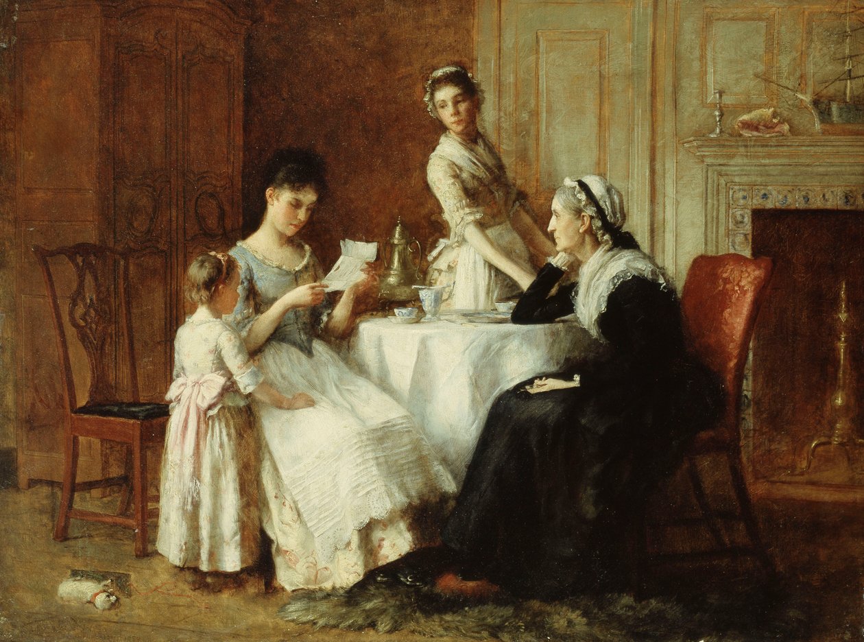 A carta há muito esperada, 1890 de Unbekannt
