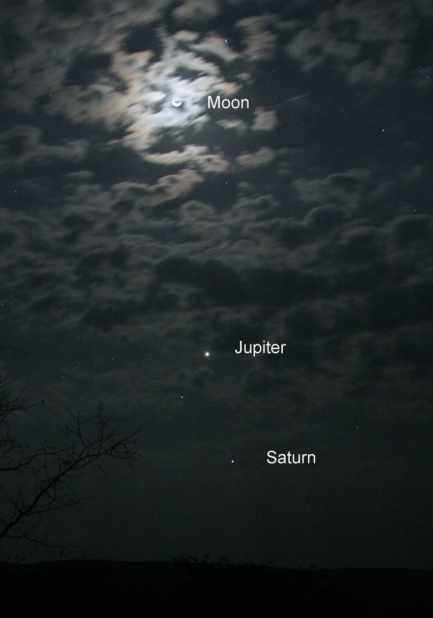 A Lua, Júpiter e Saturno, 2005 de Unbekannt