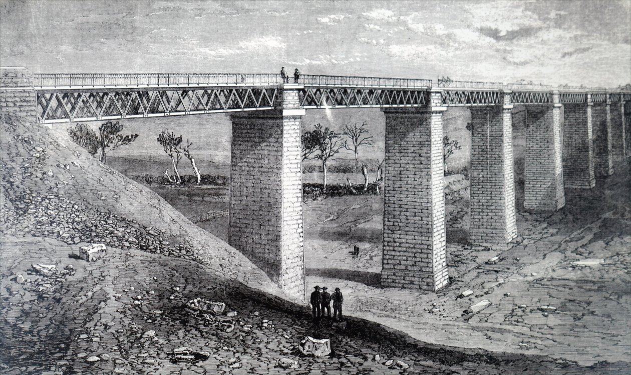 O viaduto do Moorabool. de Unbekannt