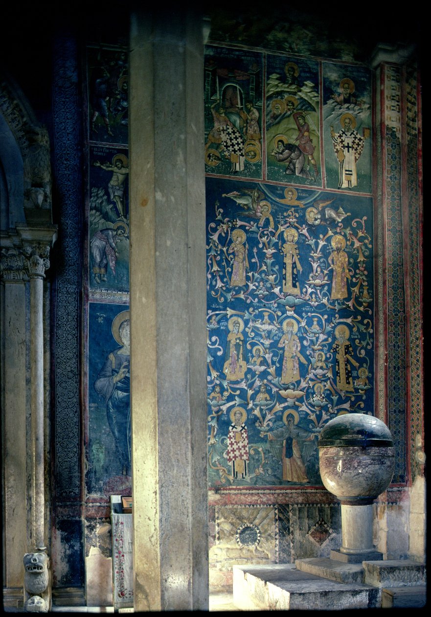 A árvore genealógica Nemanjic, concluída em 1335-48 (foto) de Unbekannt