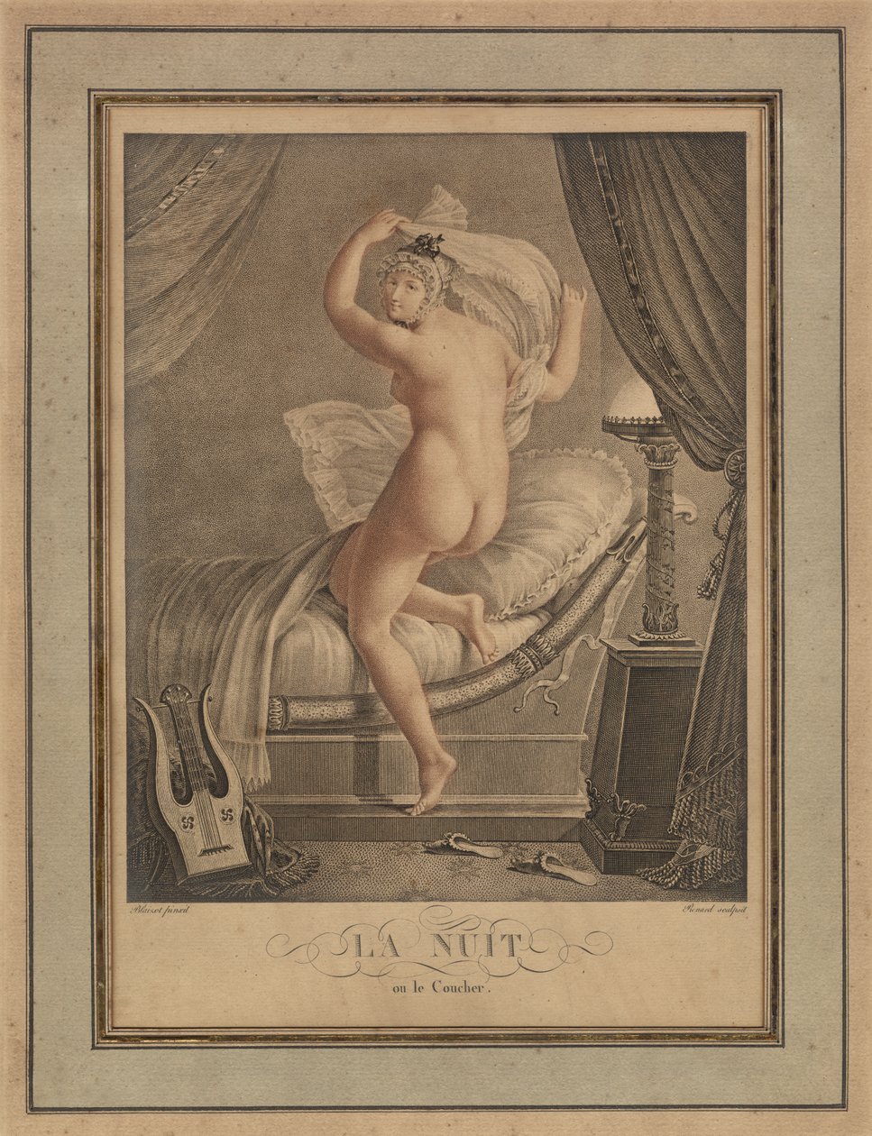 The Night, Paris, c.1815 (gravura) de Unbekannter Künstler