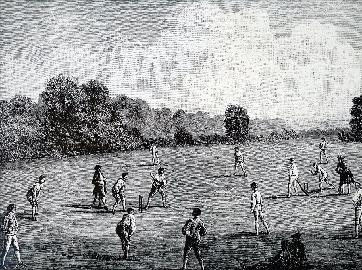 O Clube da Academia Real a jogar cricket de Unbekannt