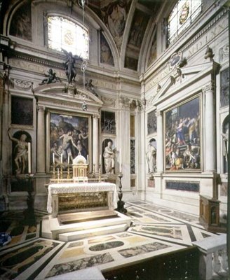 A Capela Salviati (Capella Salviati) vista do altar (foto) de Benjamin Baud