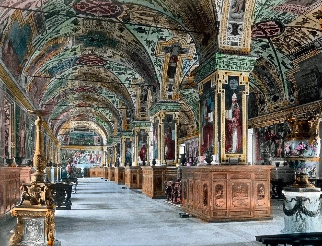 A biblioteca do Vaticano de Unbekannter Künstler