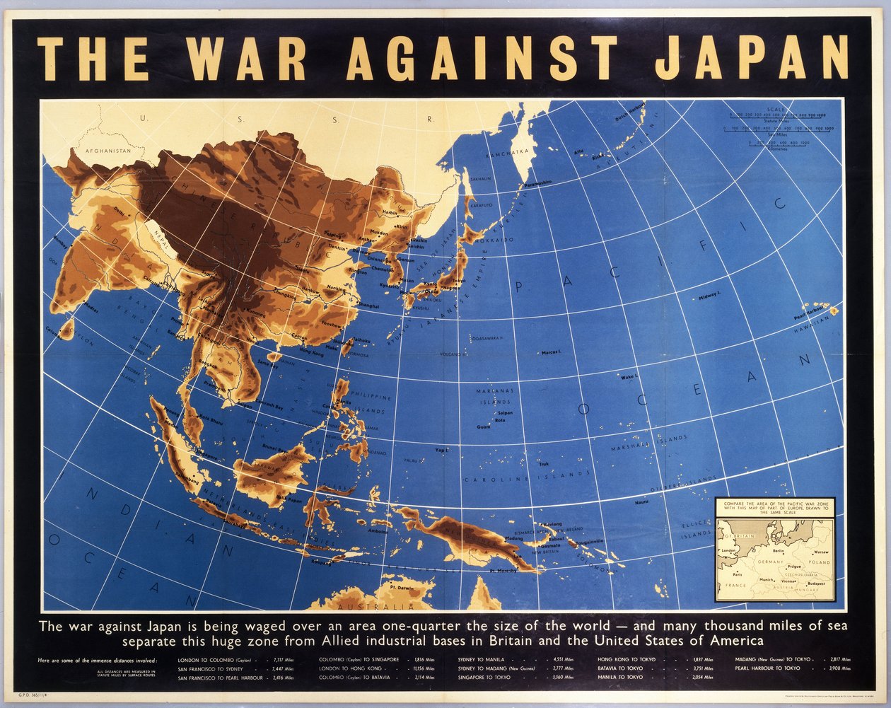 A Guerra contra o Japão", cartaz, c 1944 de Unbekannt