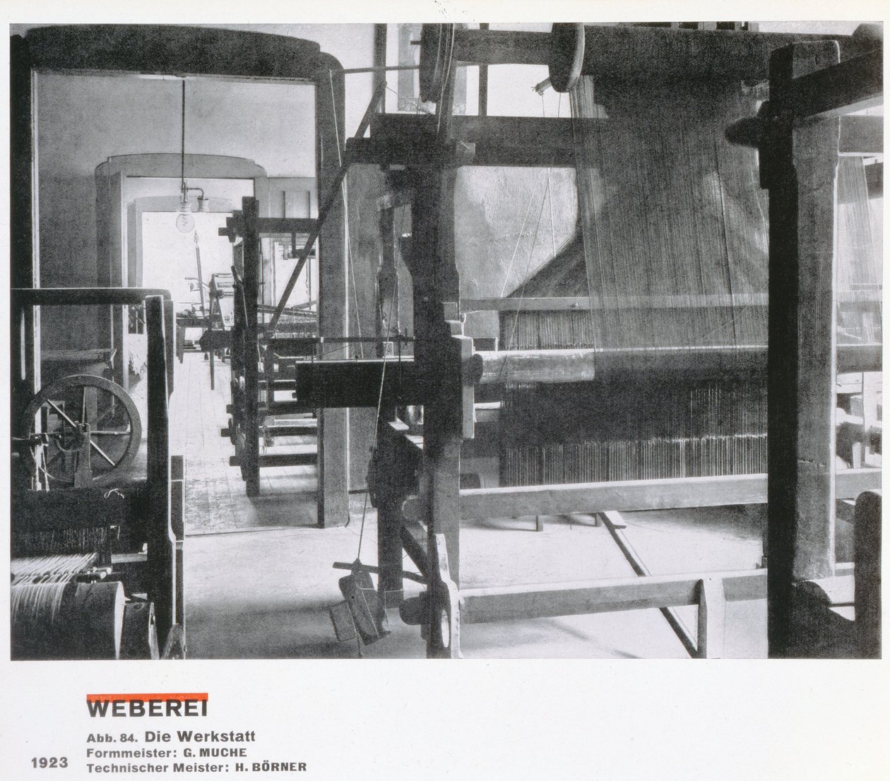 A Oficina de Tecelagem, das Oficinas da Bauhaus, Weimar de Unbekannt
