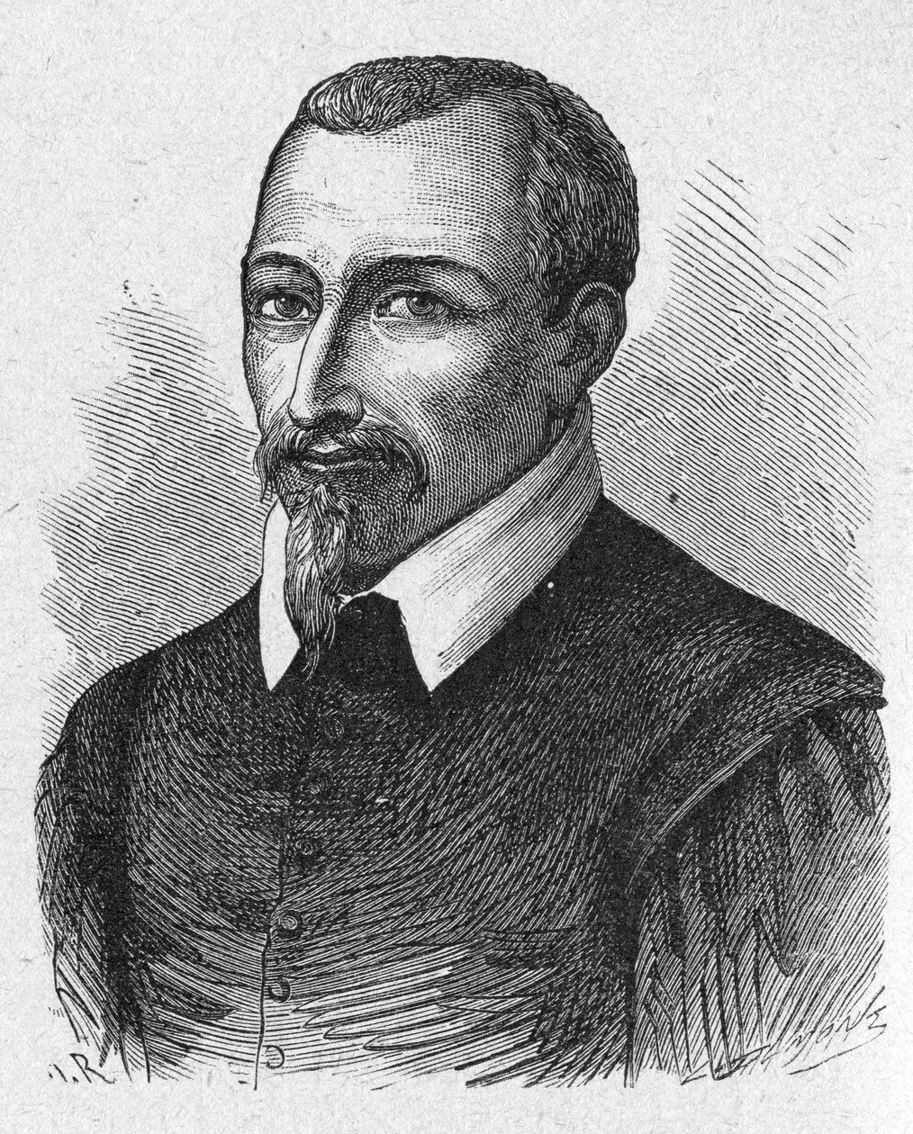 O químico Olivier de Serres, c.1880 (Gravura) de Unbekannter Künstler