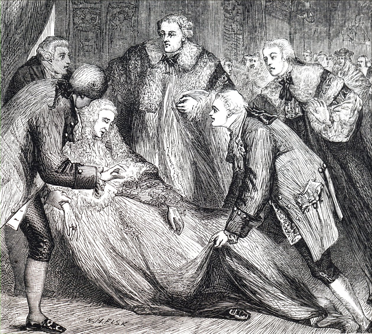 A morte de William Pitt. de Unbekannt