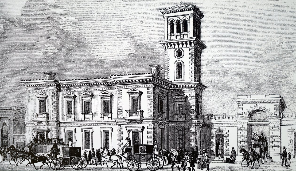 O exterior da Estação da Ponte de Londres. de Unbekannt