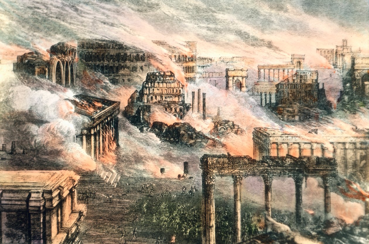 O incêndio de Roma de Unbekannter Künstler