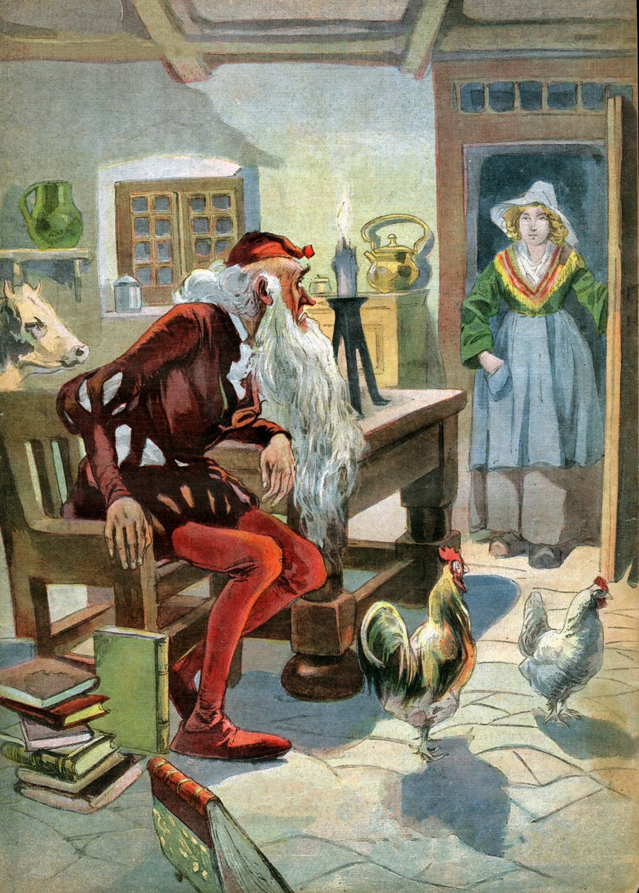 A casa na floresta. (Ilustração, ca. 1910) de Unbekannter Künstler