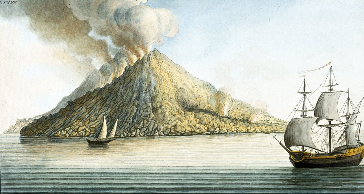 A ilha de Stromboli, Sicília de Unbekannter Künstler