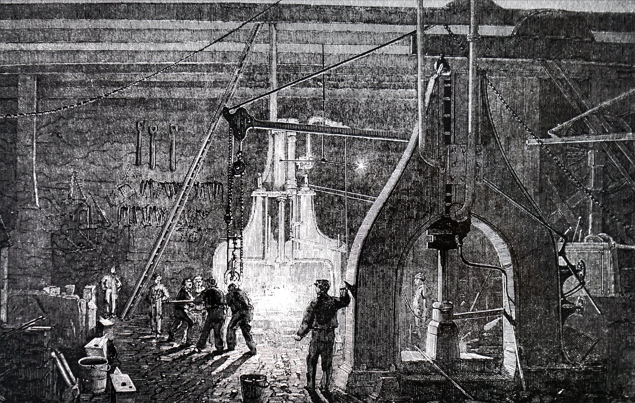 O chão de fábrica da Robert Stephenson and Company. de Unbekannt