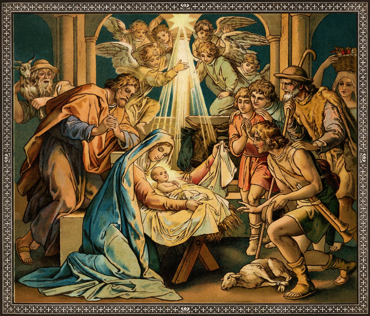 A natividade - Nossa Senhora e a criança - Novo Testamento de Unbekannter Künstler