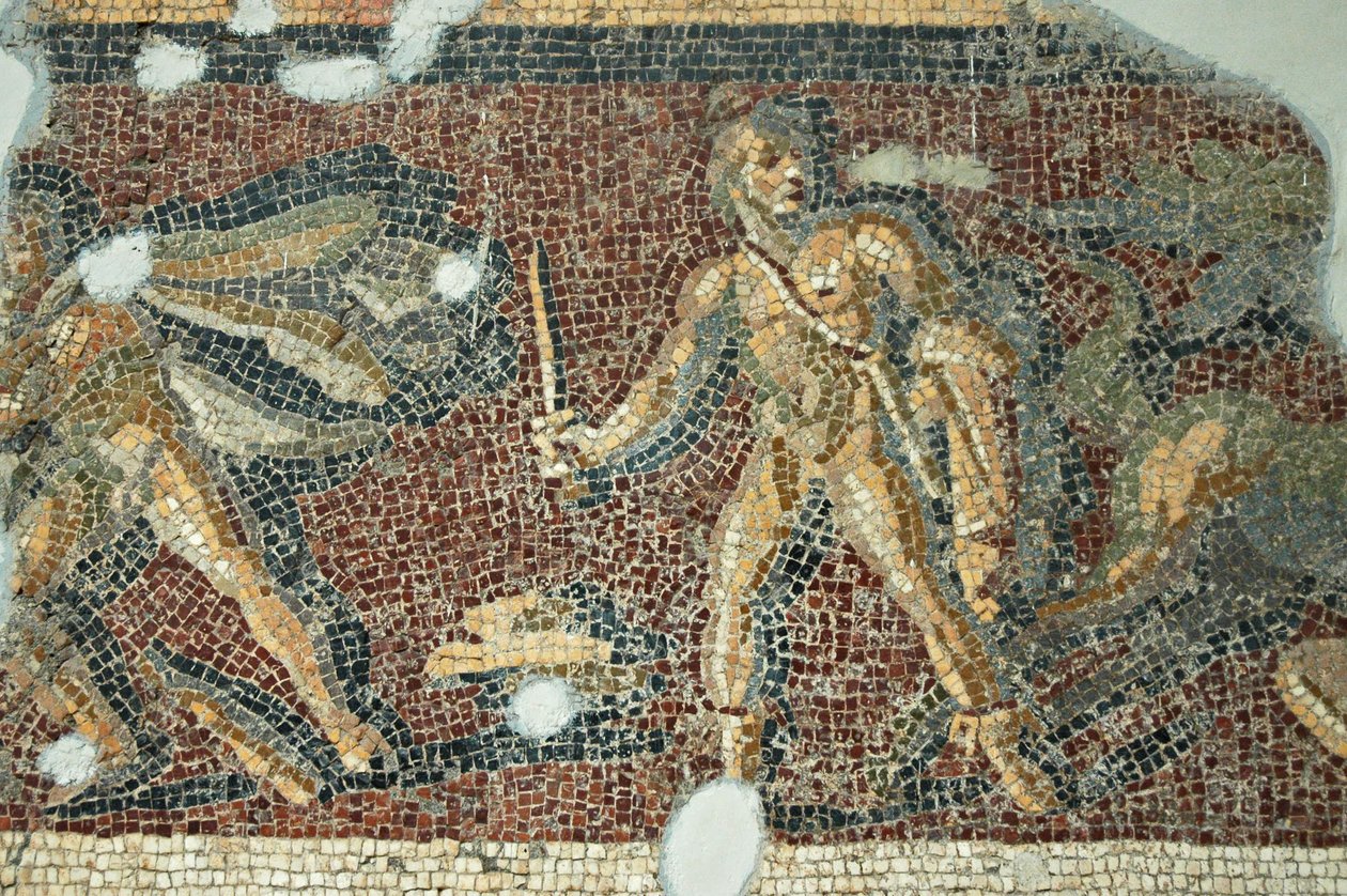 Mosaico de Cena de Teatro, de Daphne, Turquia de Unbekannt