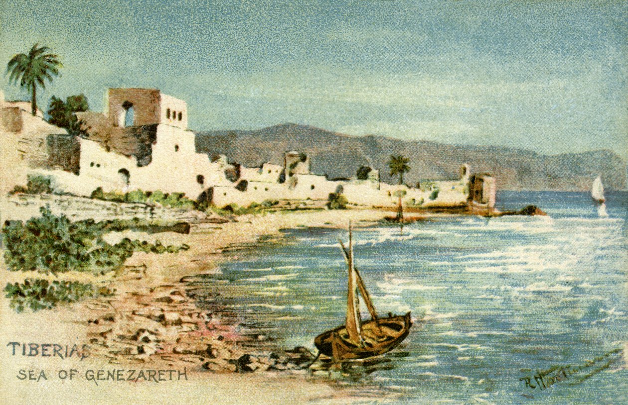 Tiberíades - mar de Genezareth de Unbekannter Künstler
