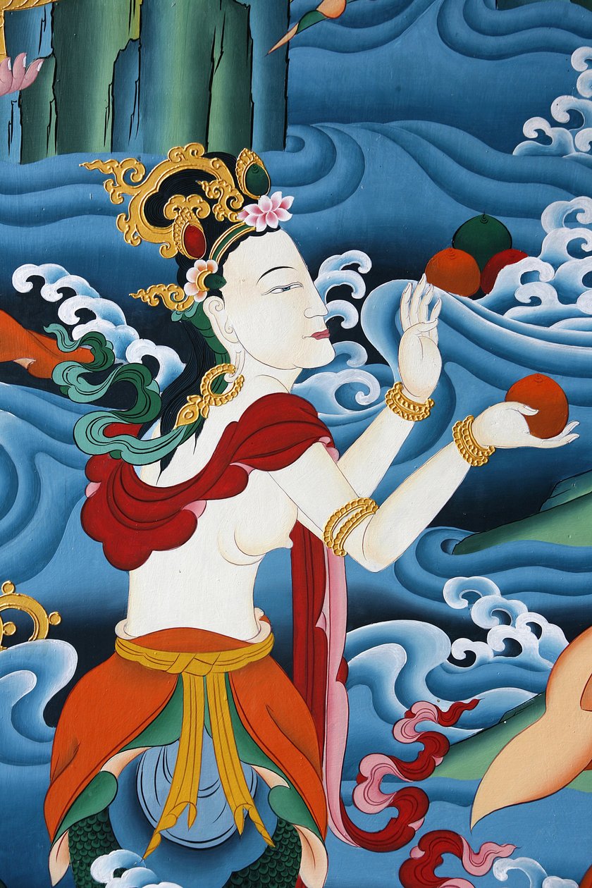 Divindade tibetana. Mosteiro de Kopan, Katmandu, Nepal de Unbekannt