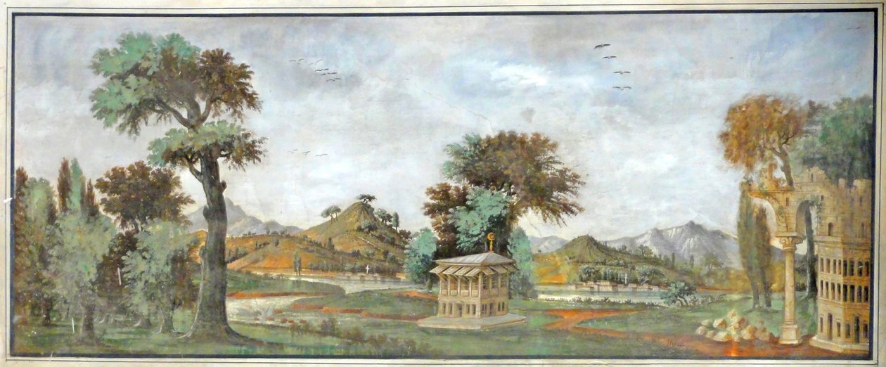 Palácio Topkapi, Mural, Istambul, Turquia, Ásia (foto) de Unbekannter Künstler