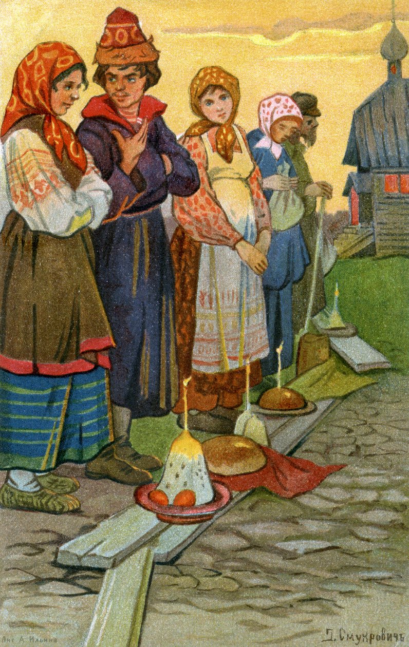 Celebrações tradicionais da Páscoa, Rússia de Unbekannter Künstler