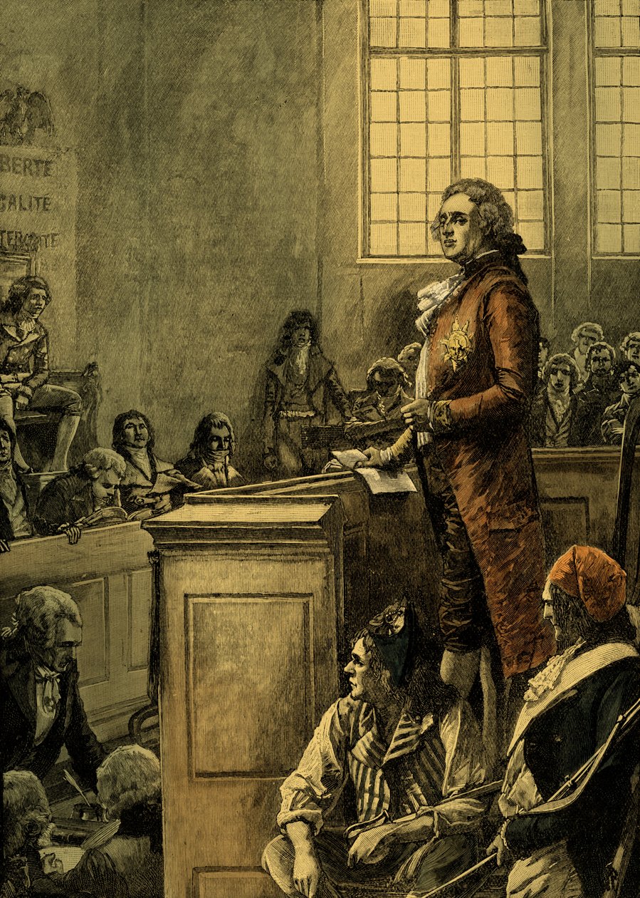 Julgamento de Luís XVI, Rei de França de Unbekannter Künstler