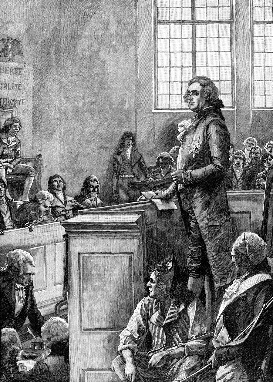 Julgamento de Luís XVI, Rei de França de Unbekannter Künstler