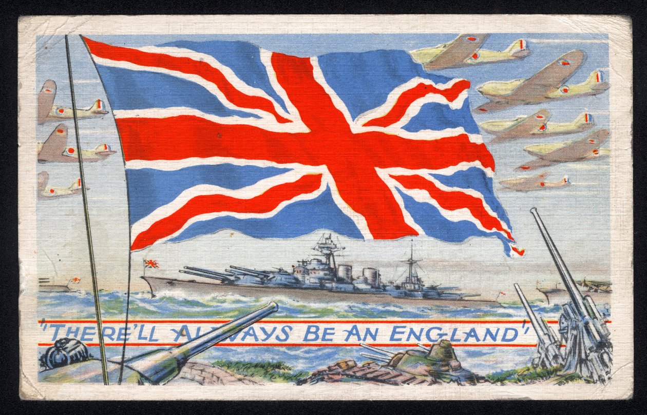 Reino Unido : Um cartão postal patriótico produzido no Canadá durante a 2ª Guerra Mundial pela C.L.C. de Unbekannt