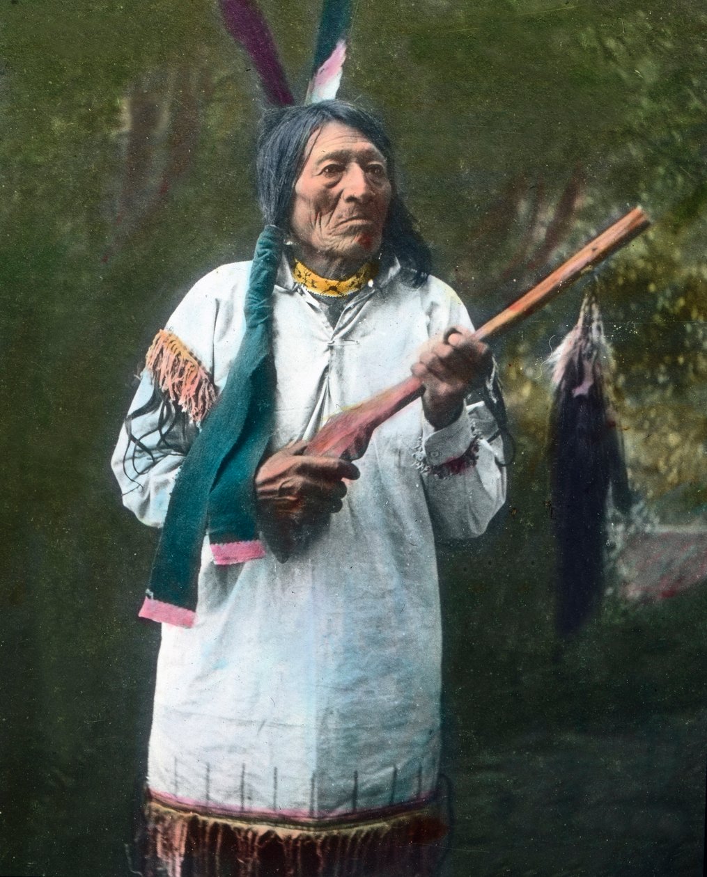 Estados Unidos da América, Retrato de um médico nativo americano, C.1910 (foto) de Unbekannter Künstler