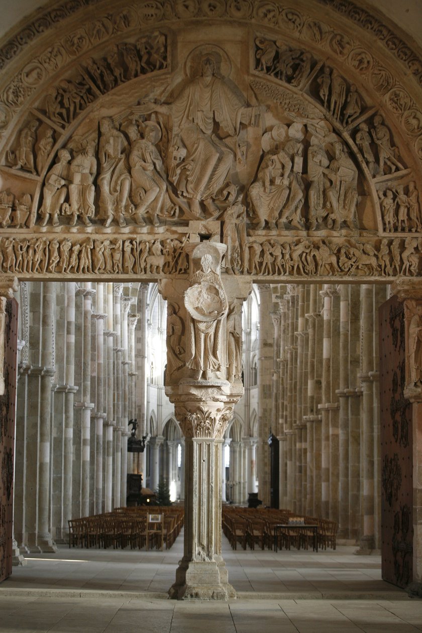 Vezelay basilica narthex gate, Vezelay, França de Unbekannt