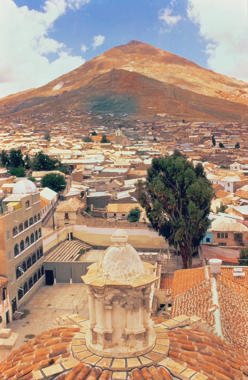 Vista das ruínas até as ruínas incas perto da aldeia (foto) de Unbekannt