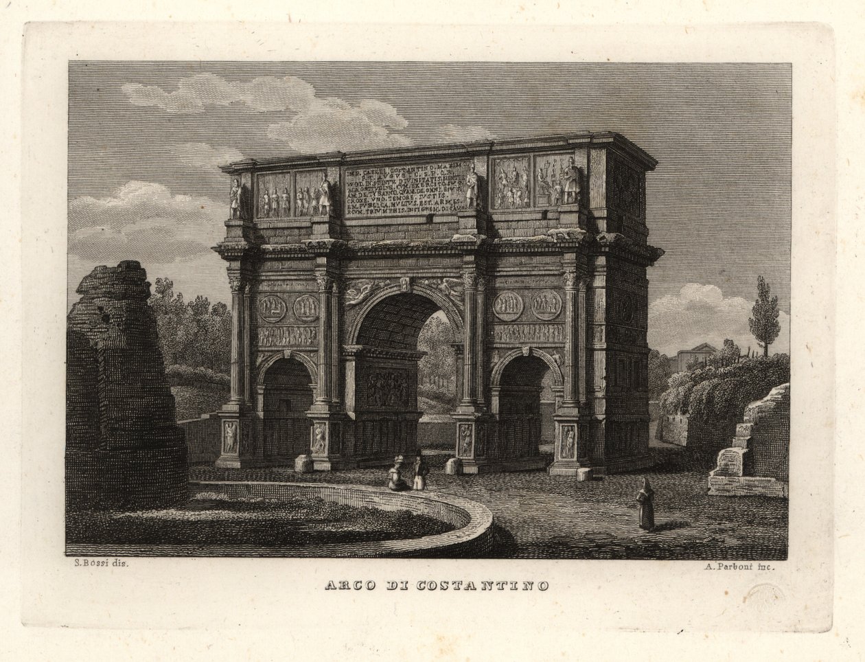 Vista do Arco de Constantino, Arco di Costantino, Roma de Unbekannt