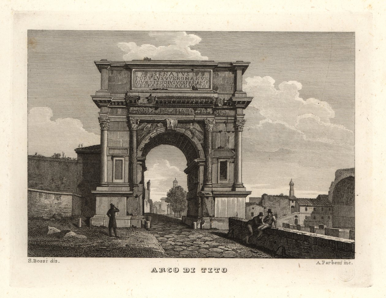 Vista do Arco de Tito, Arco di Tito, Roma de Unbekannt