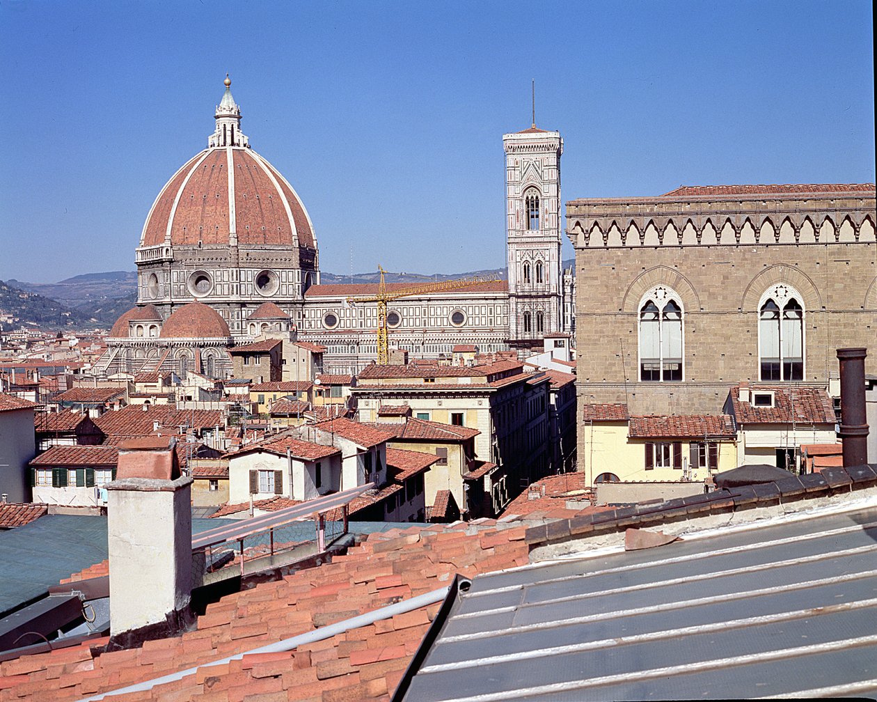 Vista da Catedral, Campanile e Orsanmichele (foto) de Unbekannt