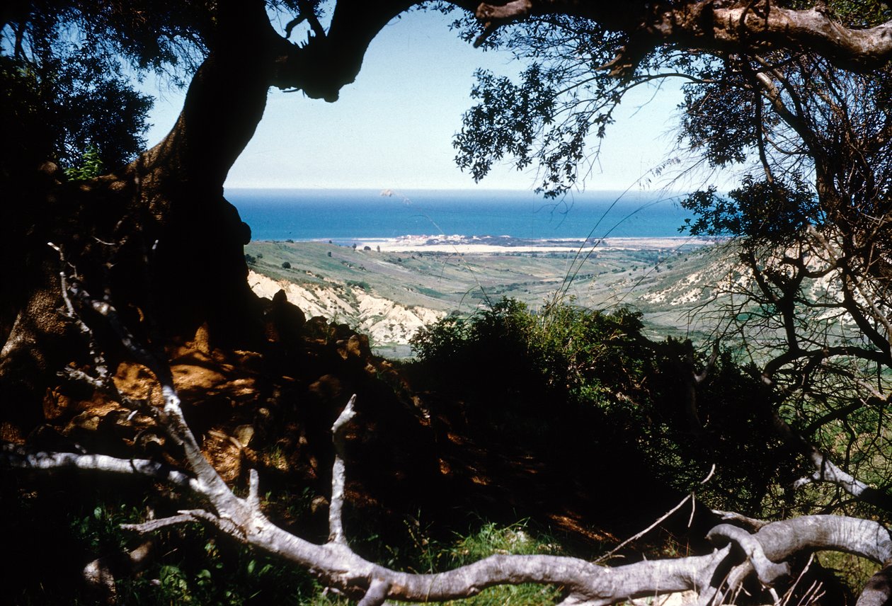 Vista do mar Mediterrâneo, Kabylia, Argélia de Unbekannter Künstler