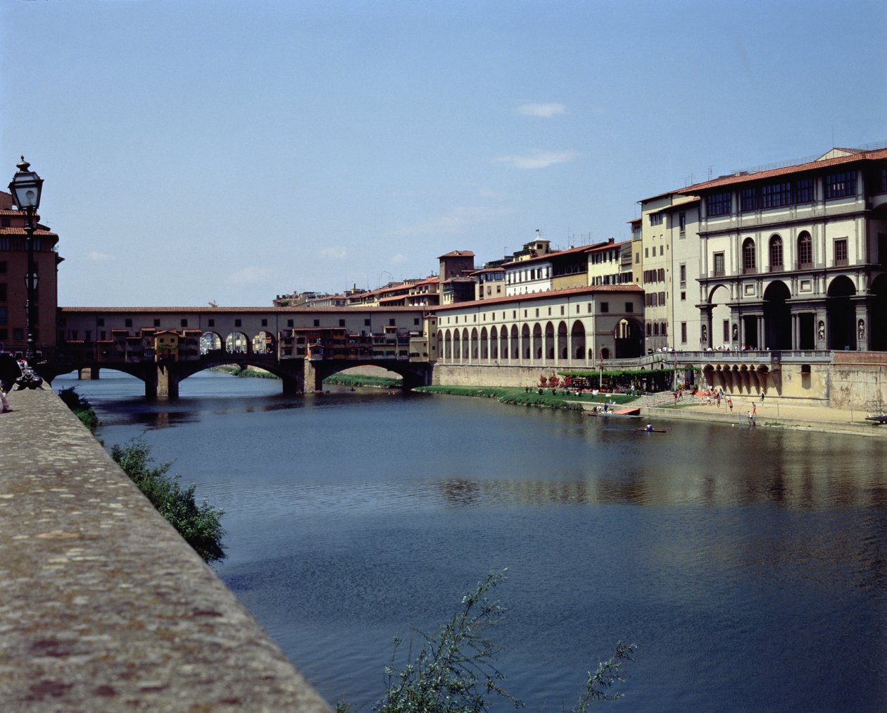 Vista da Ponte Vecchio e do Uffizi (foto) de Unbekannt