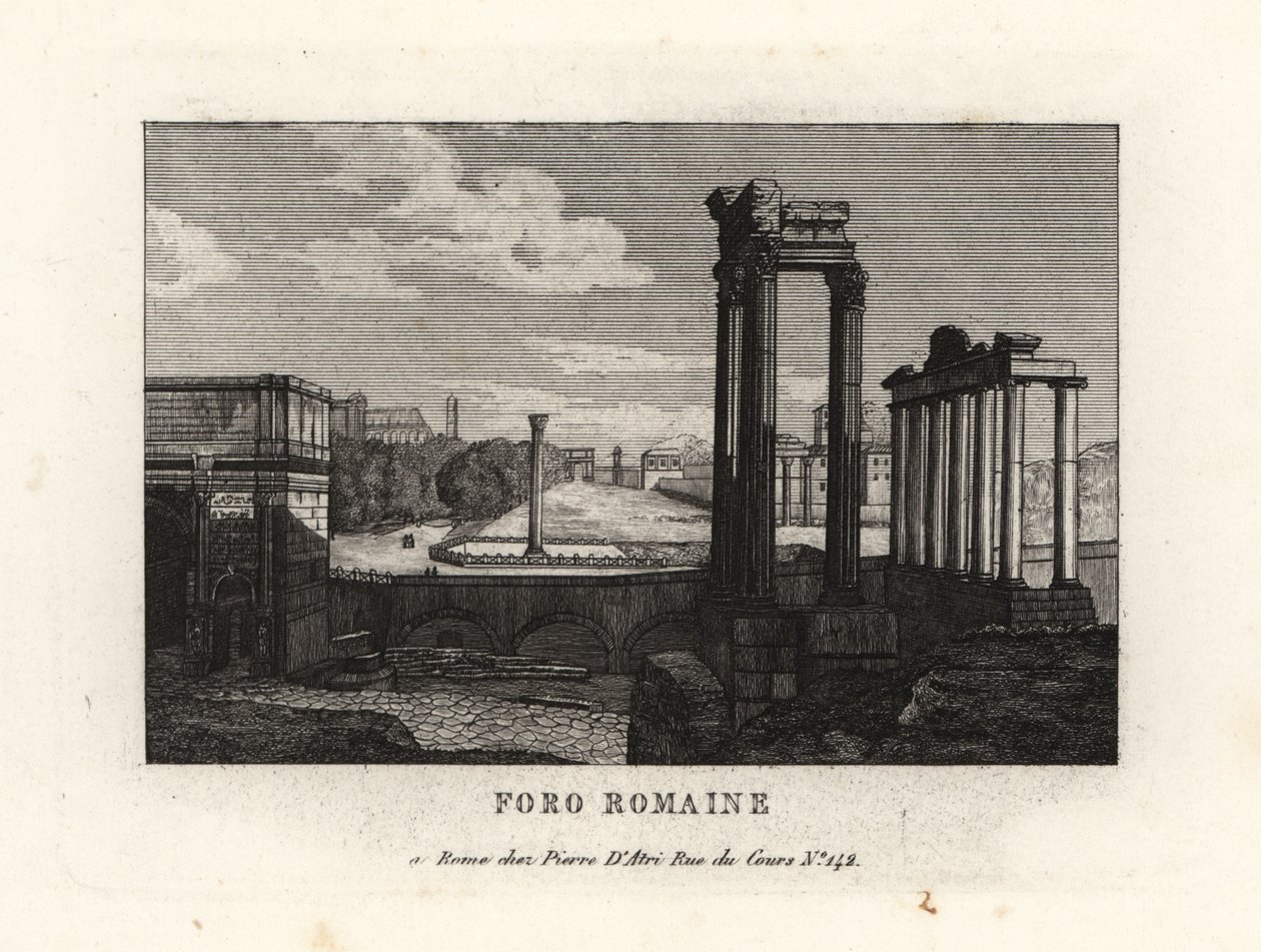 Vista do Fórum Romano, Forum Romanum, Roma de Unbekannt
