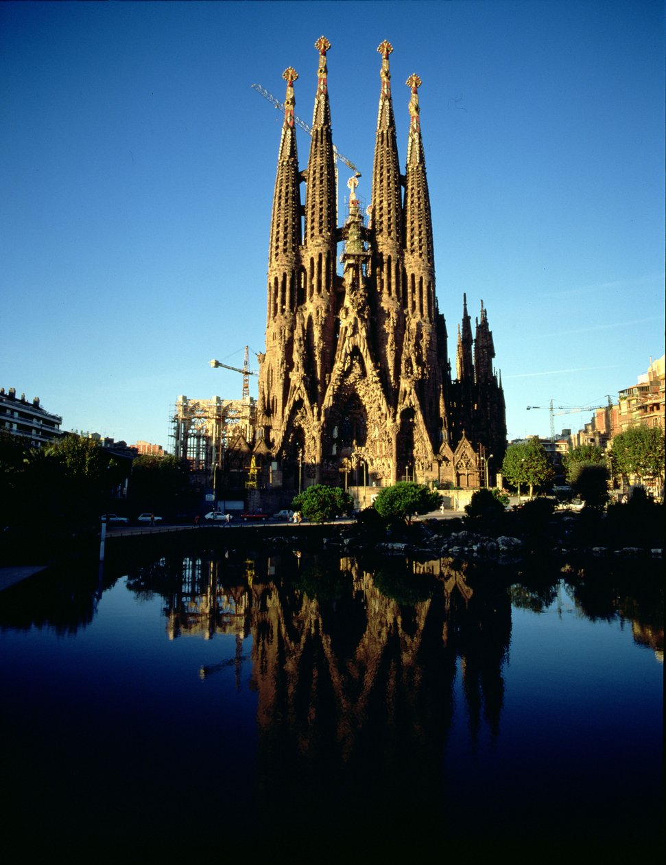 Vista da Catedral da Sagrada Família (foto) de Unbekannt