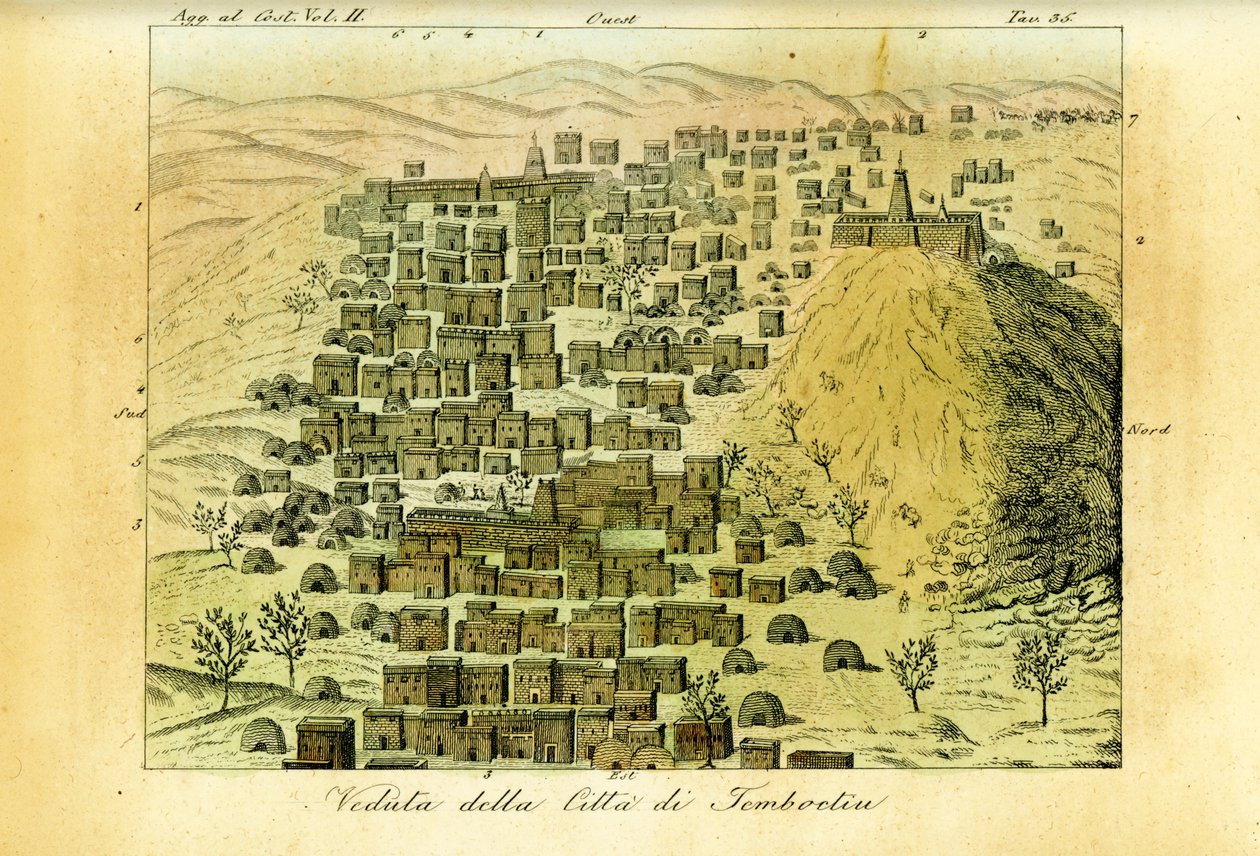 Vista da cidade de Timbuktu, Mali de Unbekannt