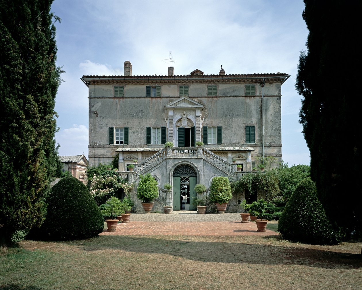 Vista da fachada do jardim, desenhada por Carlo Fontana (1634-1714) 1680 (foto) de Unbekannt
