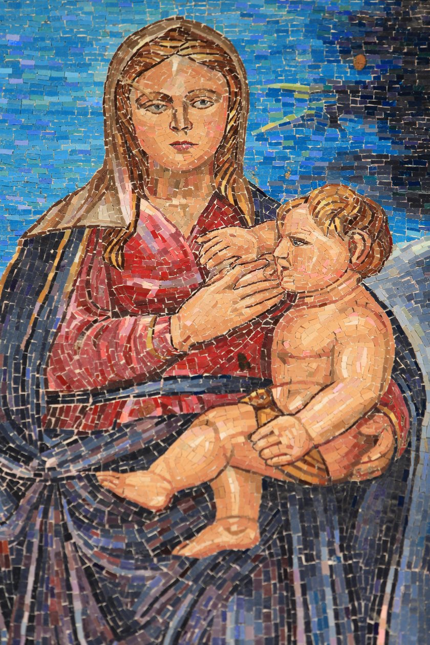 Virgem e criança. Guatemala. Basílica da Anunciação, Nazaré, Israel. de Unbekannt
