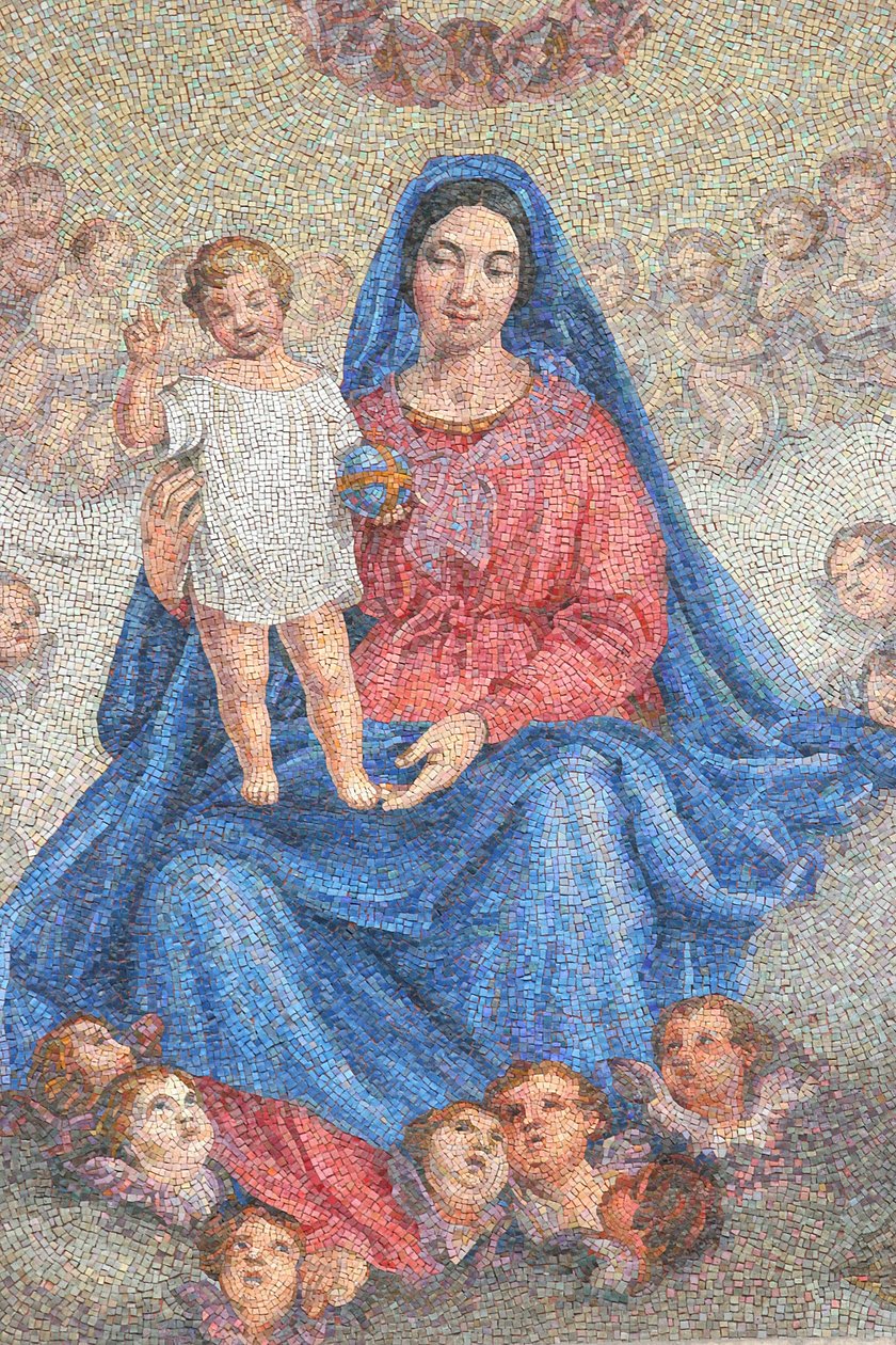 Virgem e criança Milão Itália de Unbekannt