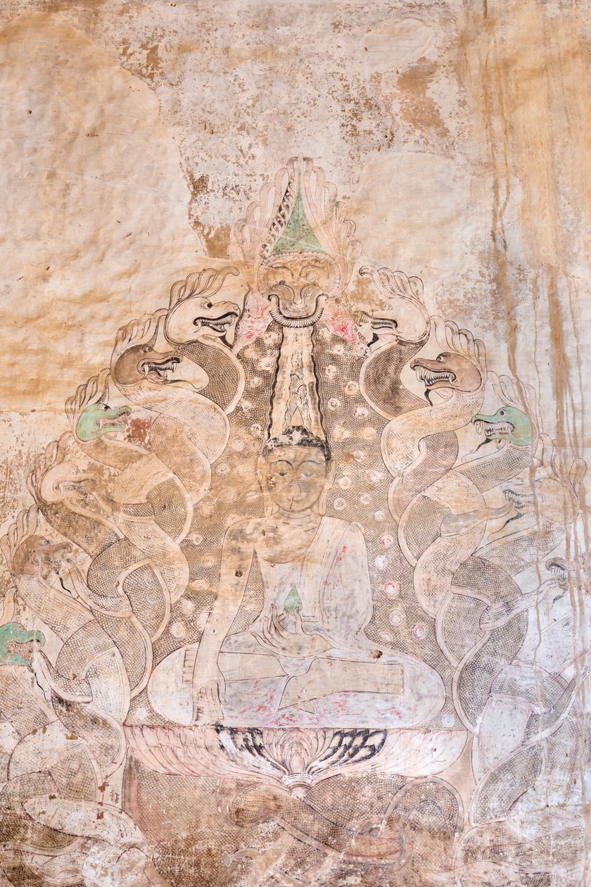 Pintura de parede, Sulamani Pahto, Bagan (foto) de Unbekannter Künstler
