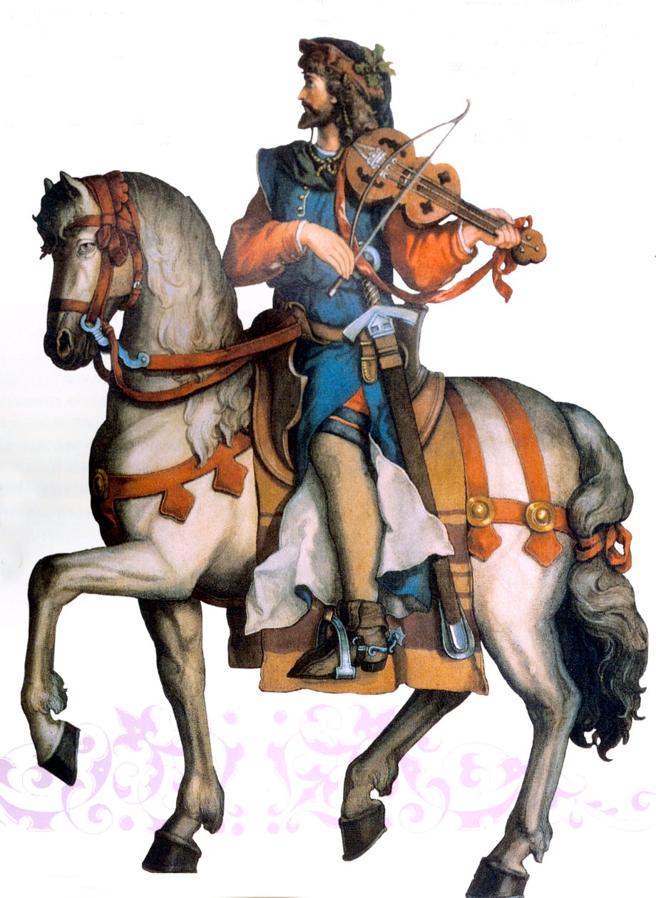 Walther von der Vogelweide, início do século XX (ilustração) de Unbekannter Künstler