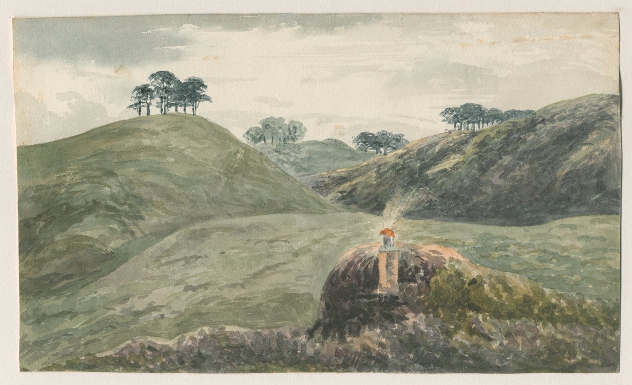 Walton-on-the-Hill - Cannock Chase: pintura em aquarela, nd [ Século XIX] de Unbekannt