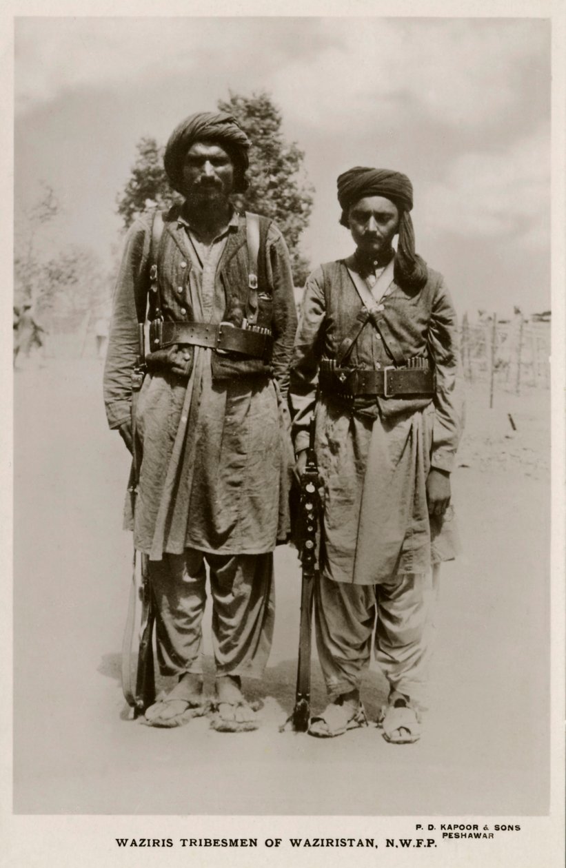 Tribos waziris do Waziristão, N.W.F.P. de Unbekannter Künstler