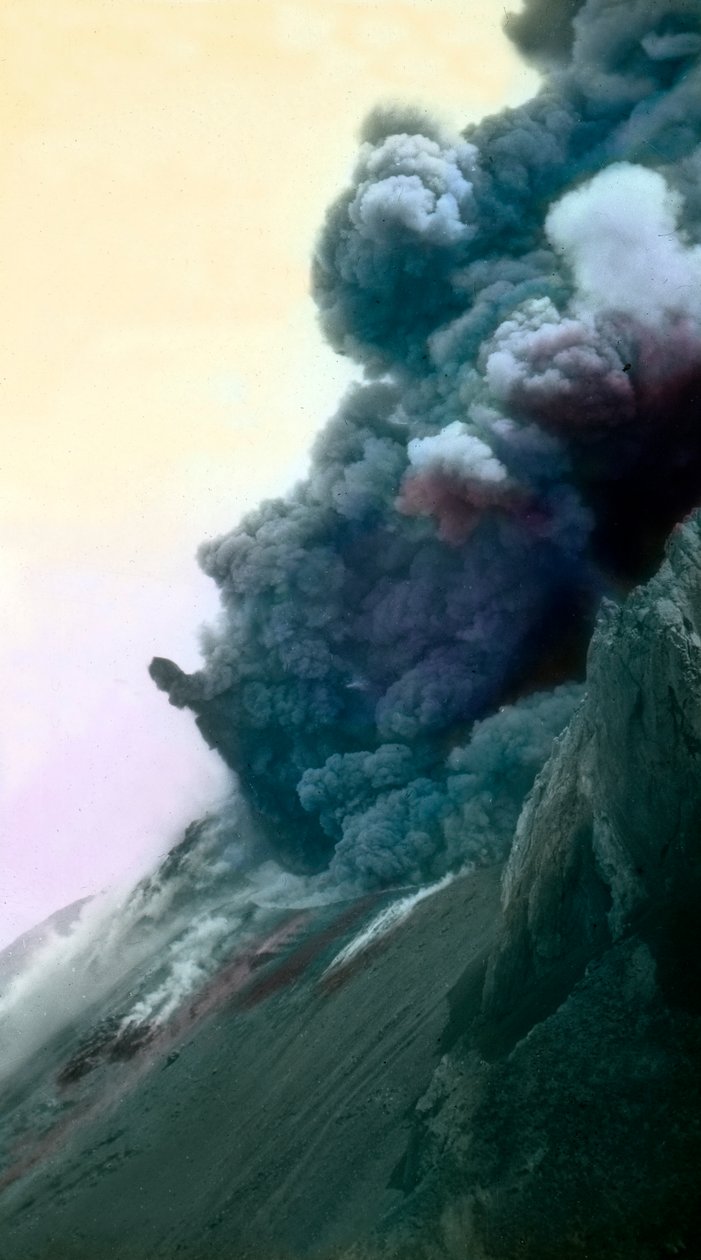 Lado oeste do Monte Stromboli de Unbekannter Künstler
