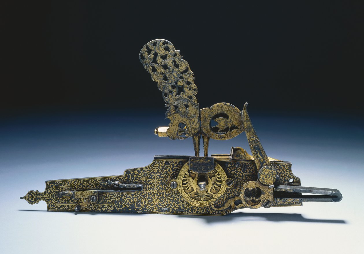 Bloqueio de roda de um rifle de caça, c.1660-1720 de Unbekannt