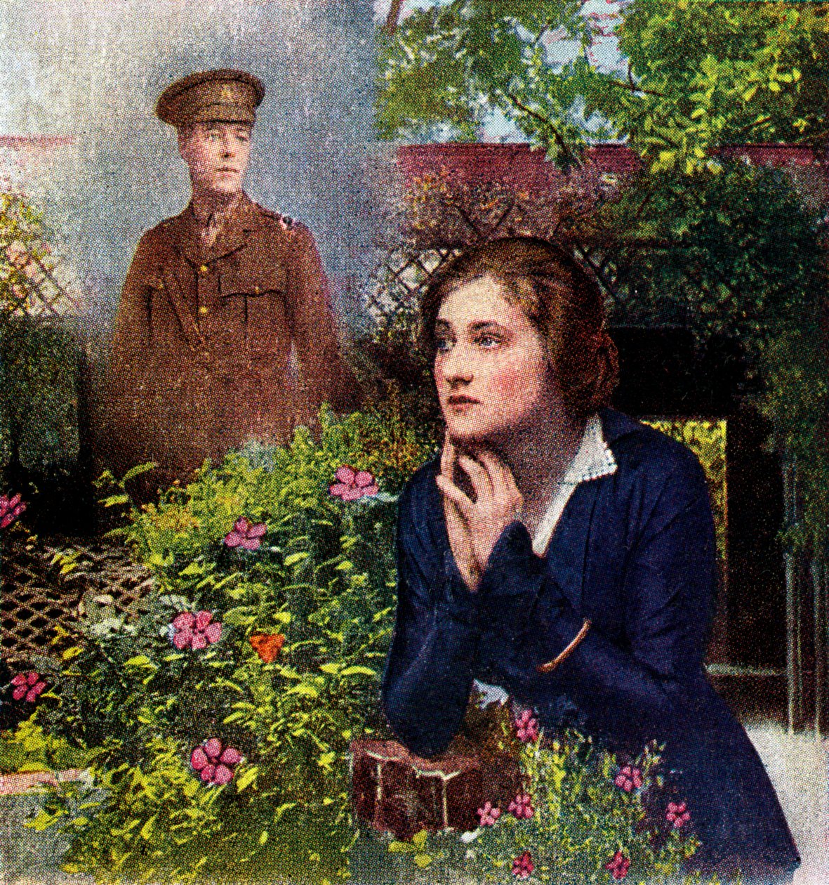 Quando voltares para casa - postal da I Guerra Mundial de Unbekannter Künstler