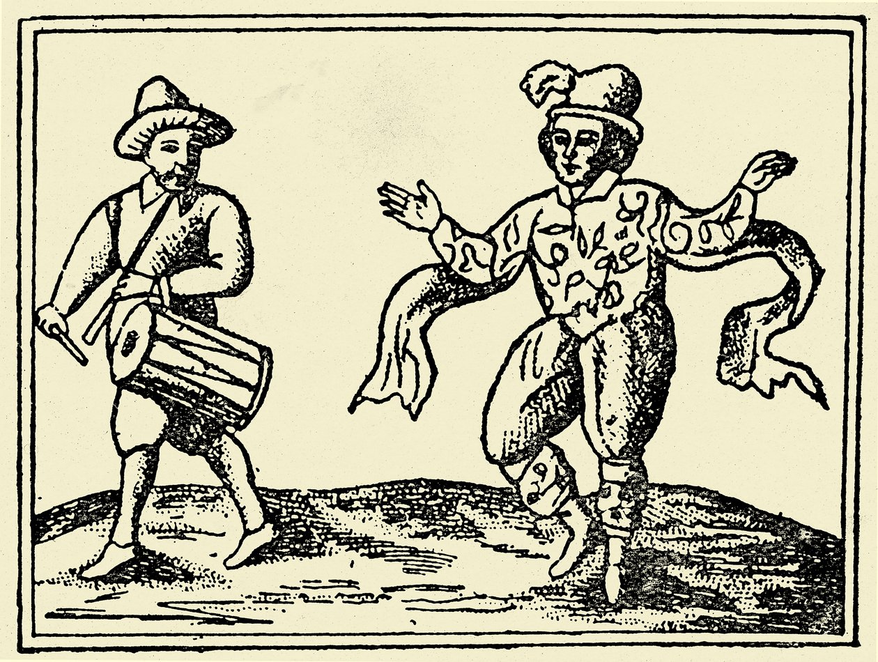 William Kempe a dançar o Morris de Unbekannter Künstler